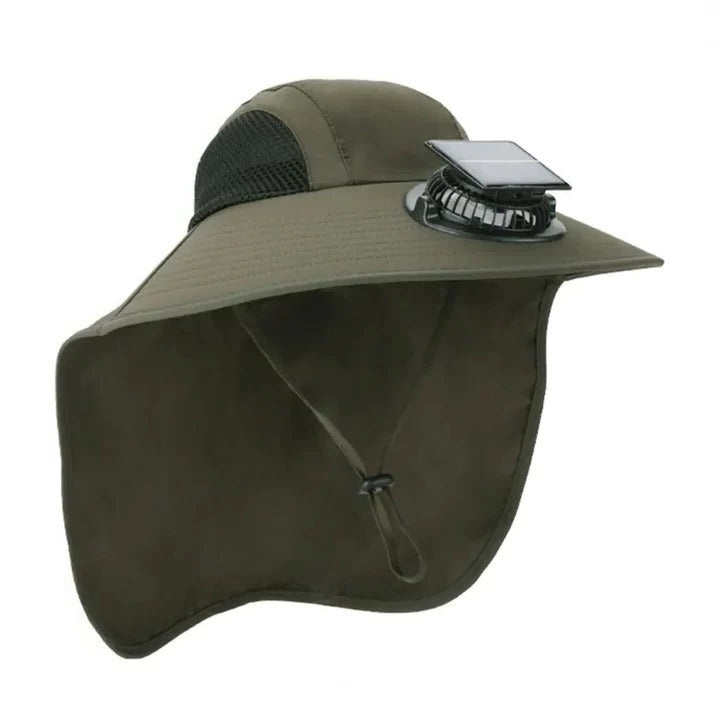 BowLift | Solar Fan Hat with Wide Brim UV Protection