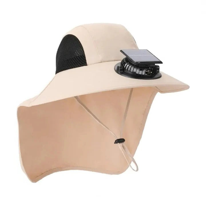 BowLift | Solar Fan Hat with Wide Brim UV Protection