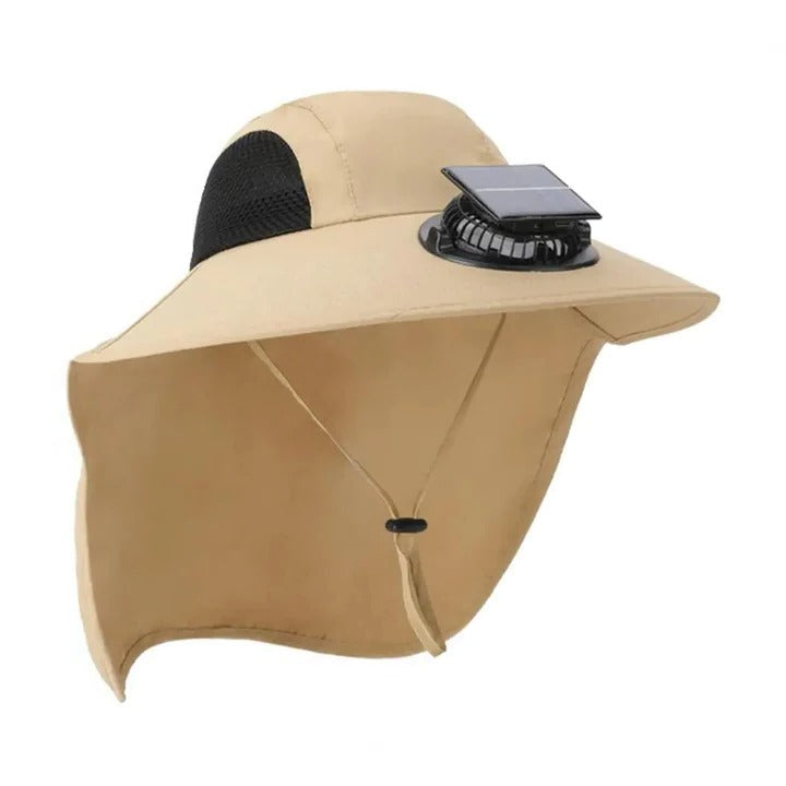 BowLift | Solar Fan Hat with Wide Brim UV Protection