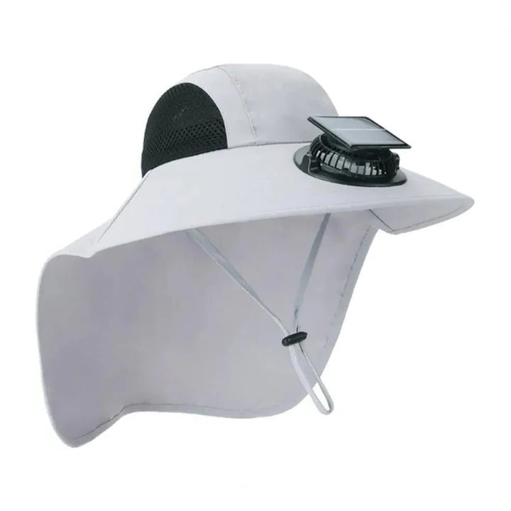 BowLift | Solar Fan Hat with Wide Brim UV Protection
