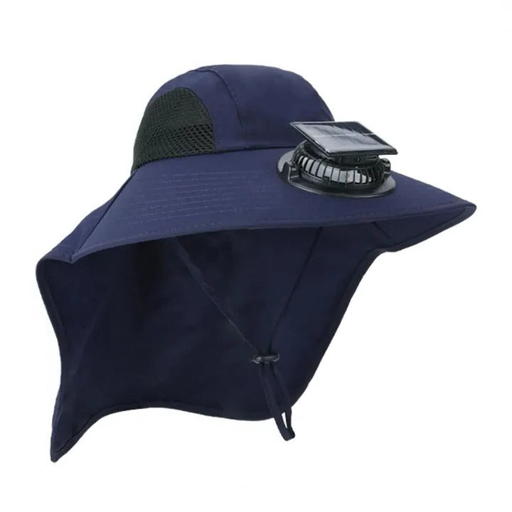 BowLift | Solar Fan Hat with Wide Brim UV Protection