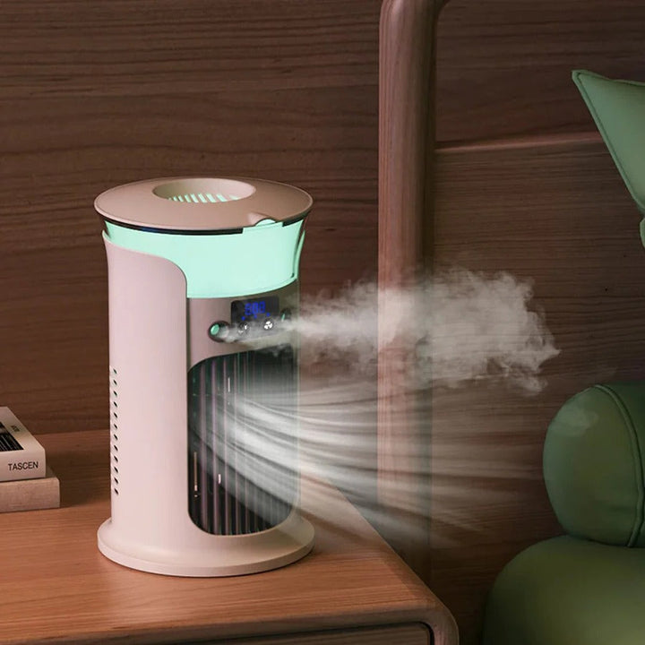 BowLift | Mini Portable Air Conditioner with LED Light and Humidifier