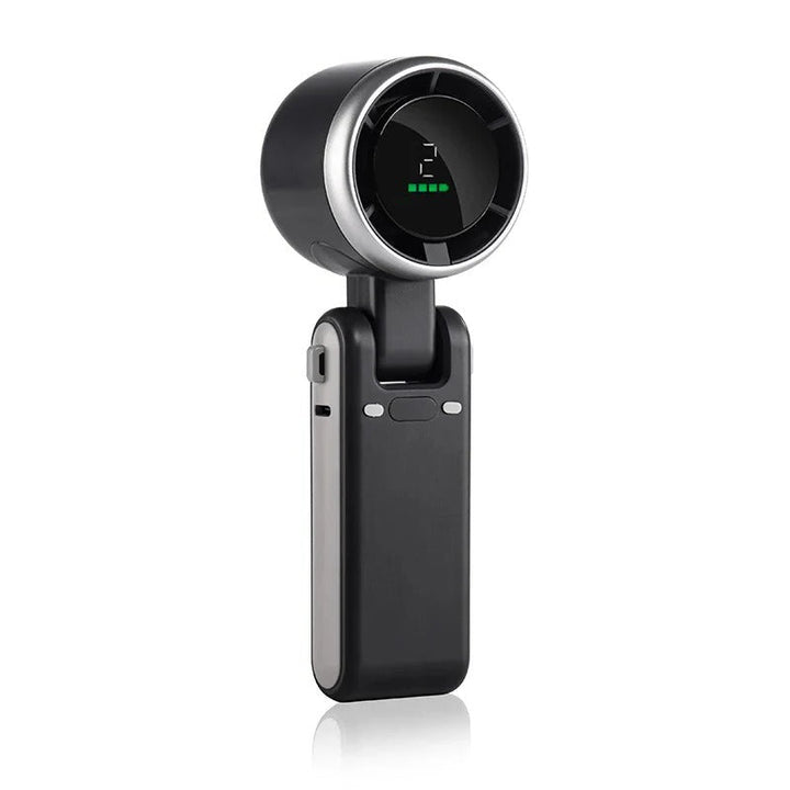 Foldable Handheld Turbo Fan with Digital Display | Bowlift