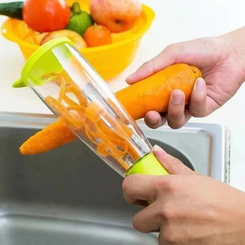 BowLift | Multifunction Apple and Vegetable Peeler with Storage Tube