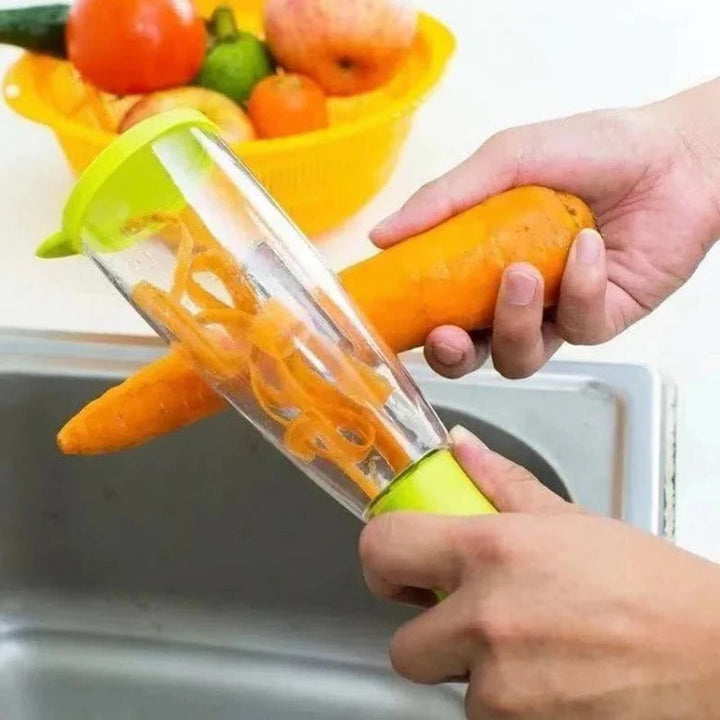BowLift | Multifunction Apple and Vegetable Peeler with Storage Tube