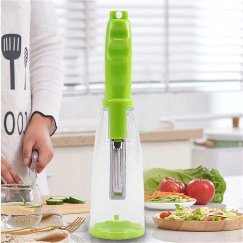 BowLift | Multifunction Apple and Vegetable Peeler with Storage Tube