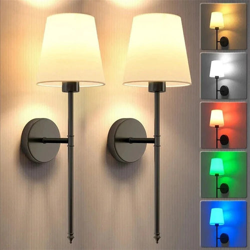 BowLift | Wireless Wall Lights, Pack of 2