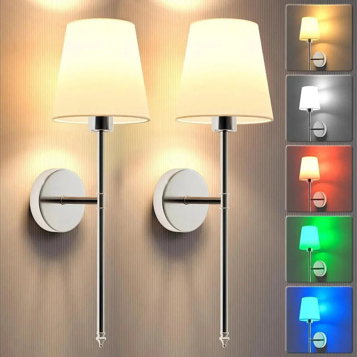 BowLift | Wireless Wall Lights, Pack of 2