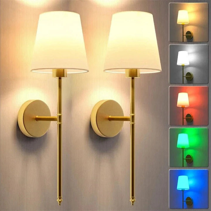 BowLift | Wireless Wall Lights, Pack of 2