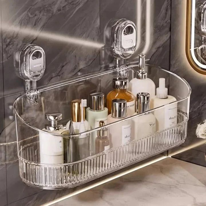BowLift | Multipurpose Suction Cup Bathroom Storage Rack with 11lbs Capacity