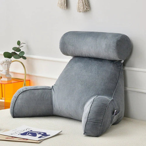 BowLift | Upright Reading Pillow – Bed Rest Cushion with Arm Support