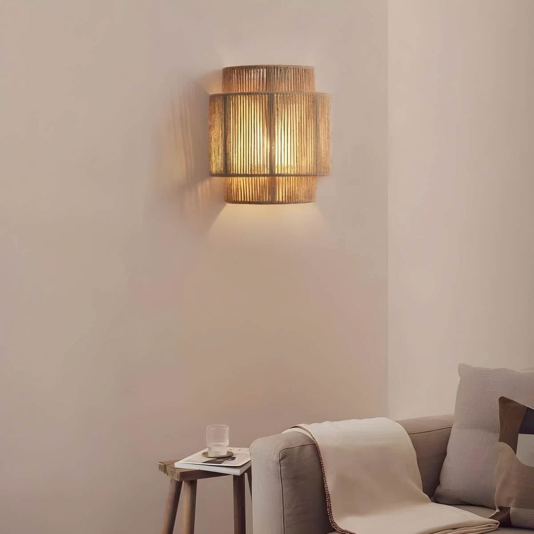 BowLift | Natural Rope Wall Light with LED Bulb