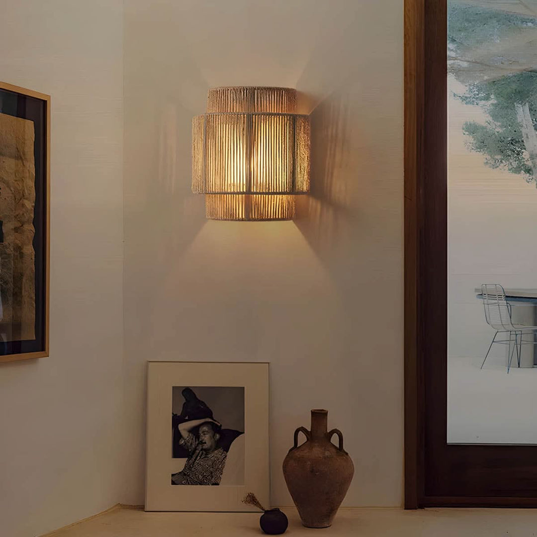 BowLift | Natural Rope Wall Light with LED Bulb