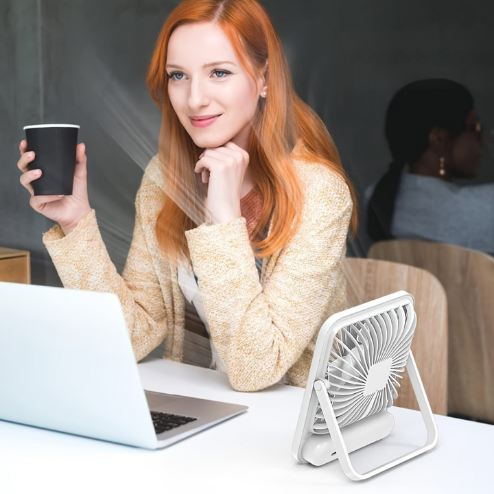 Portable USB Rechargeable Table Cooling Fan | Bowlift