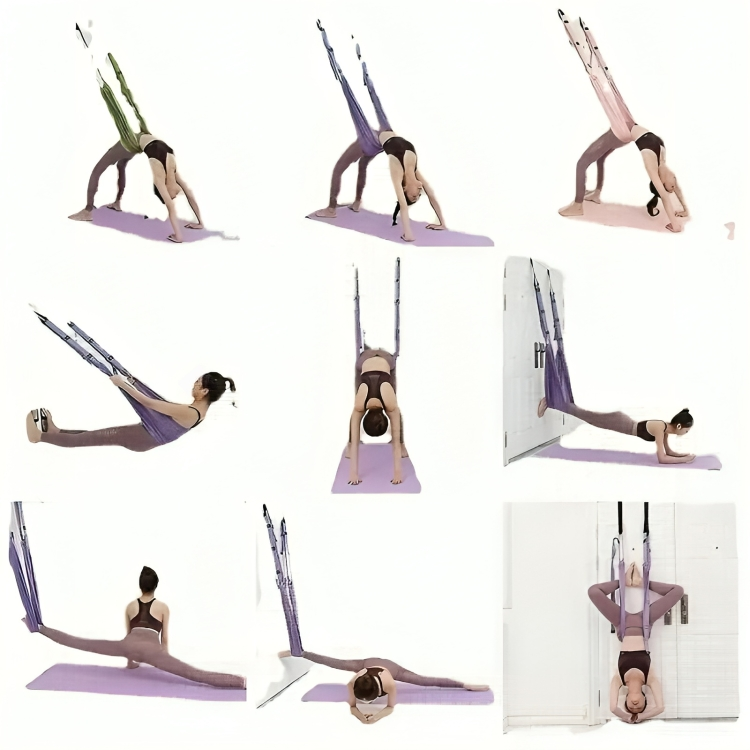 BowLift | LuxAura AeroStretch Aerial Yoga Rope | High-quality, flexible rope for suspended yoga with optimal support and comfort