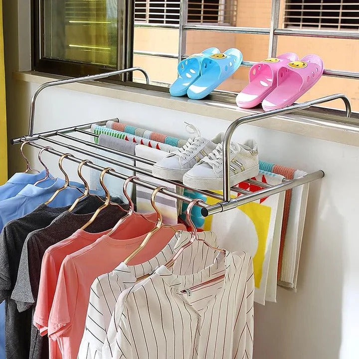 BowLift | Stainless Steel Extendable Foldable Balcony Clothes Dryer