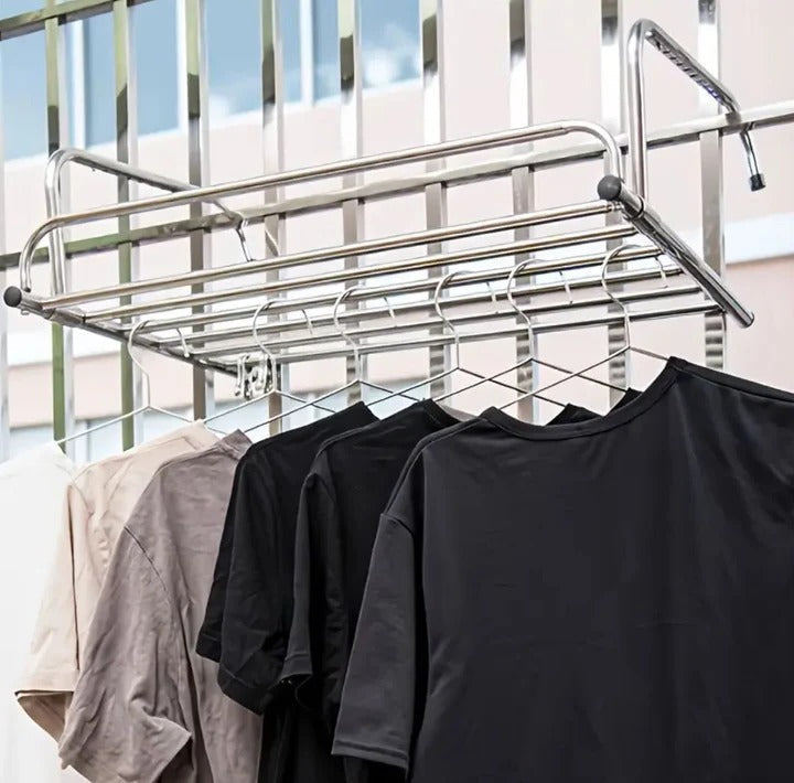 BowLift | Stainless Steel Extendable Foldable Balcony Clothes Dryer