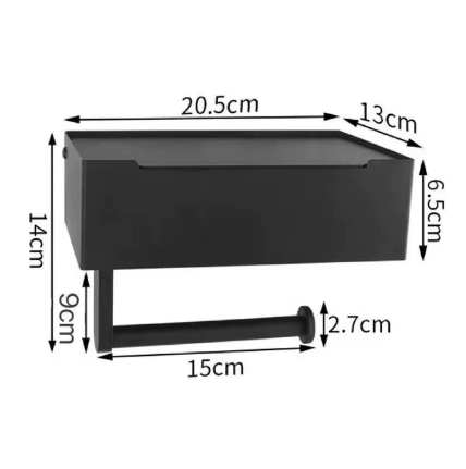 BowLift | Multifunctional Toilet Paper Holder Aristo – Luxury Stainless Steel Design with Storage Compartment