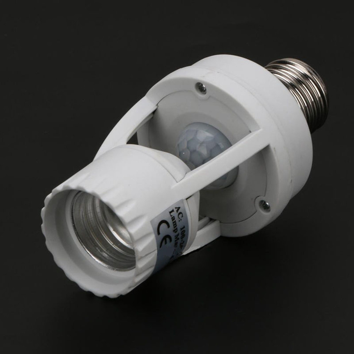 BowLift | 360 Rotating Motion Sensor Socket Switch Led Bulb Base