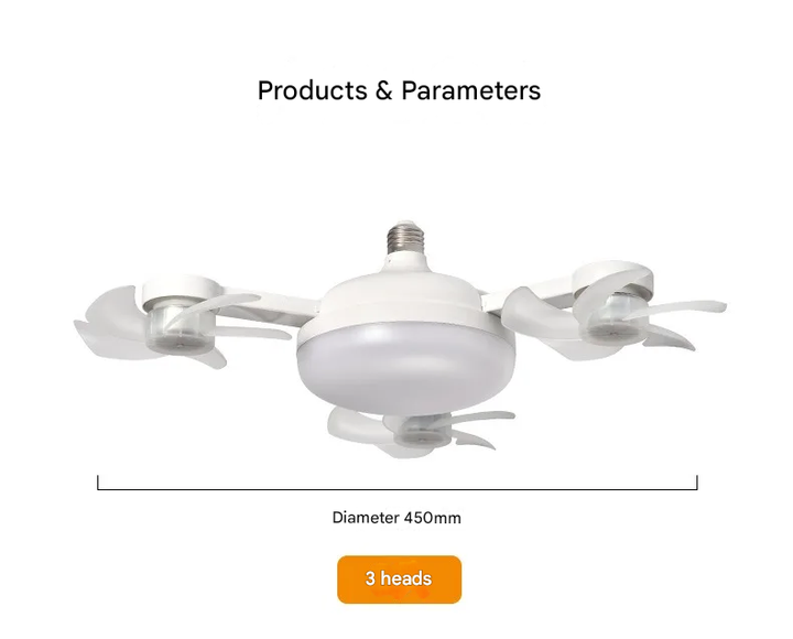 BowLift | Multi Cooler Fast Ceiling LED Fan Light