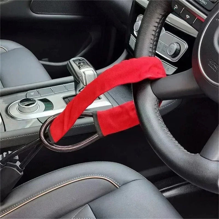 BowLift | Universal Car Steering Wheel Lock with Seat Belt Security