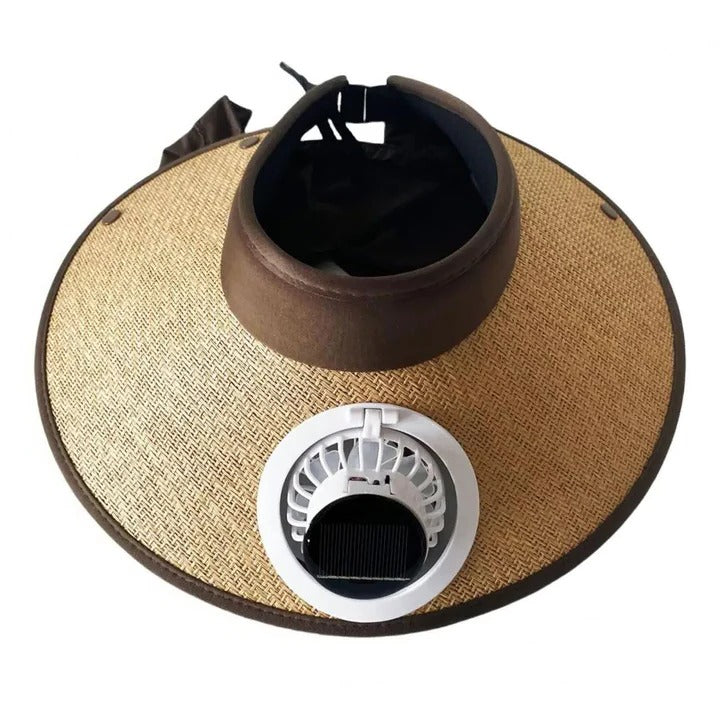 BowLift | Wide Brim Sun Hat with Solar Powered Fan