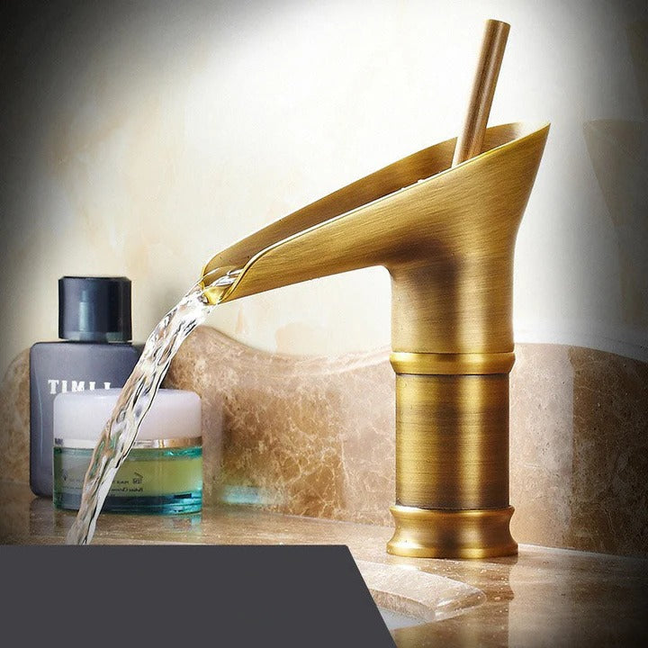 BowLift | Antique-Style Waterfall Bathroom Faucet