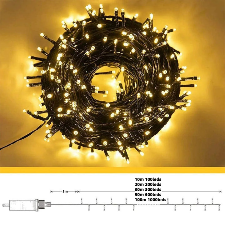 Christmas Delight - Magical LED Curtain Lights for Outdoor Bowlift