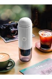 BowLift | Self-Heating Portable Electric Espresso Maker with USB-C Charger – Compatible with Ground Coffee & Nespresso Capsules