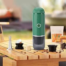 BowLift | Self-Heating Portable Electric Espresso Maker with USB-C Charger – Compatible with Ground Coffee & Nespresso Capsules