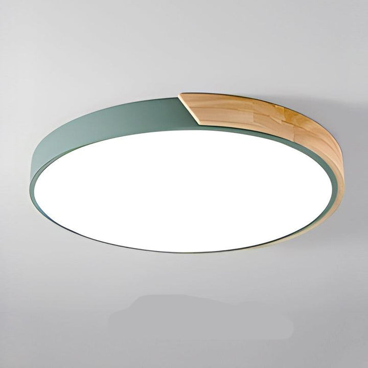BowLift | Wood Frame LED Ceiling Light – Modern Style