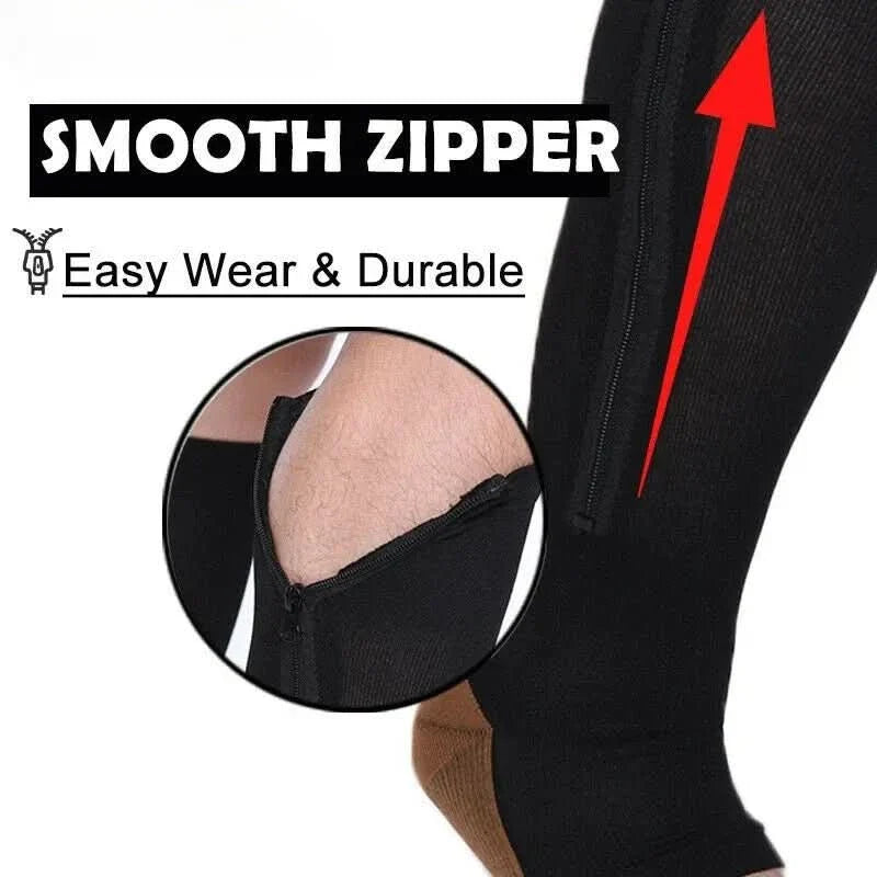 BowLift | Compression stockings with zipper for improved circulation