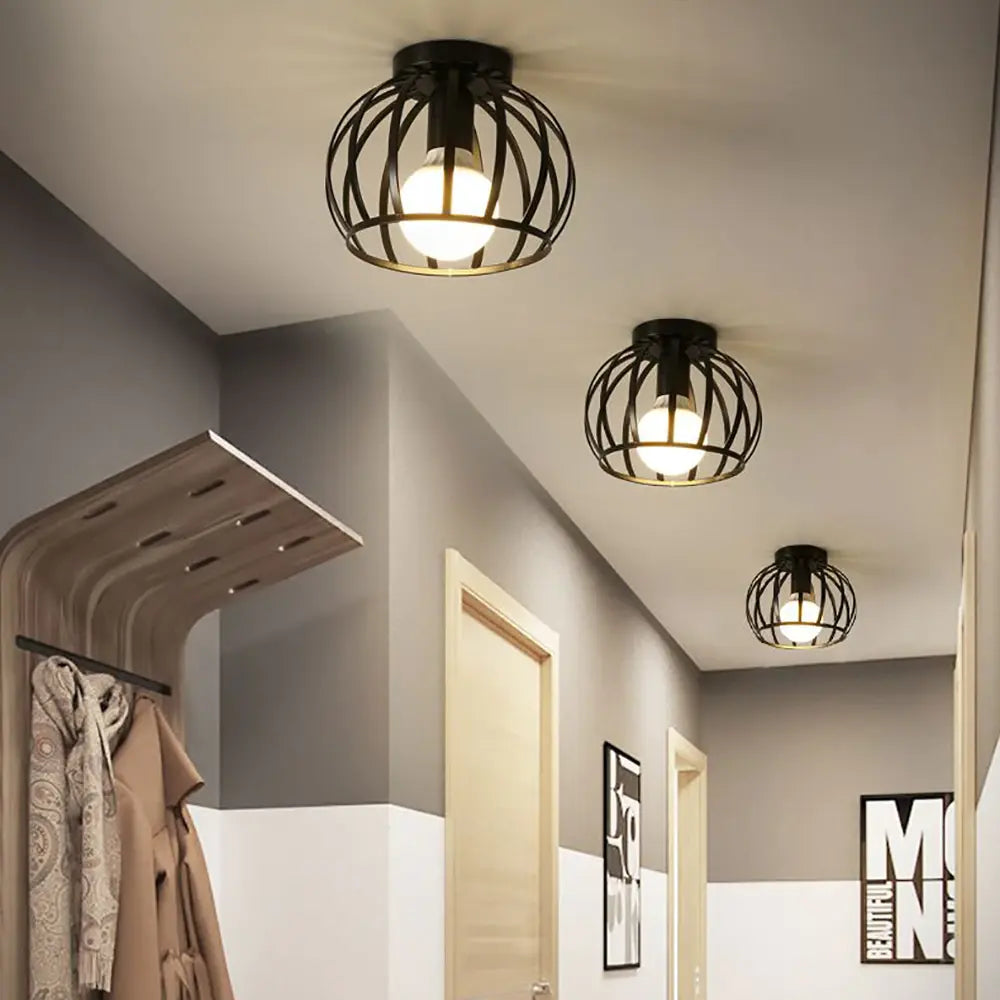 BowLift | Industrial Ceiling Lamp Black