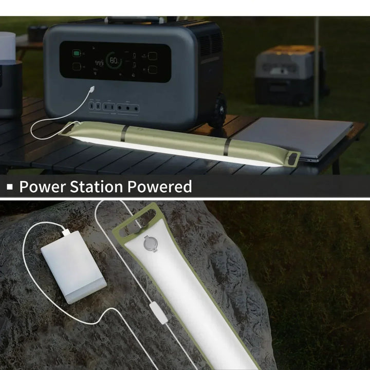 BowLift | Inflatable Solar LED Tube Light - LumiGlow Pro
