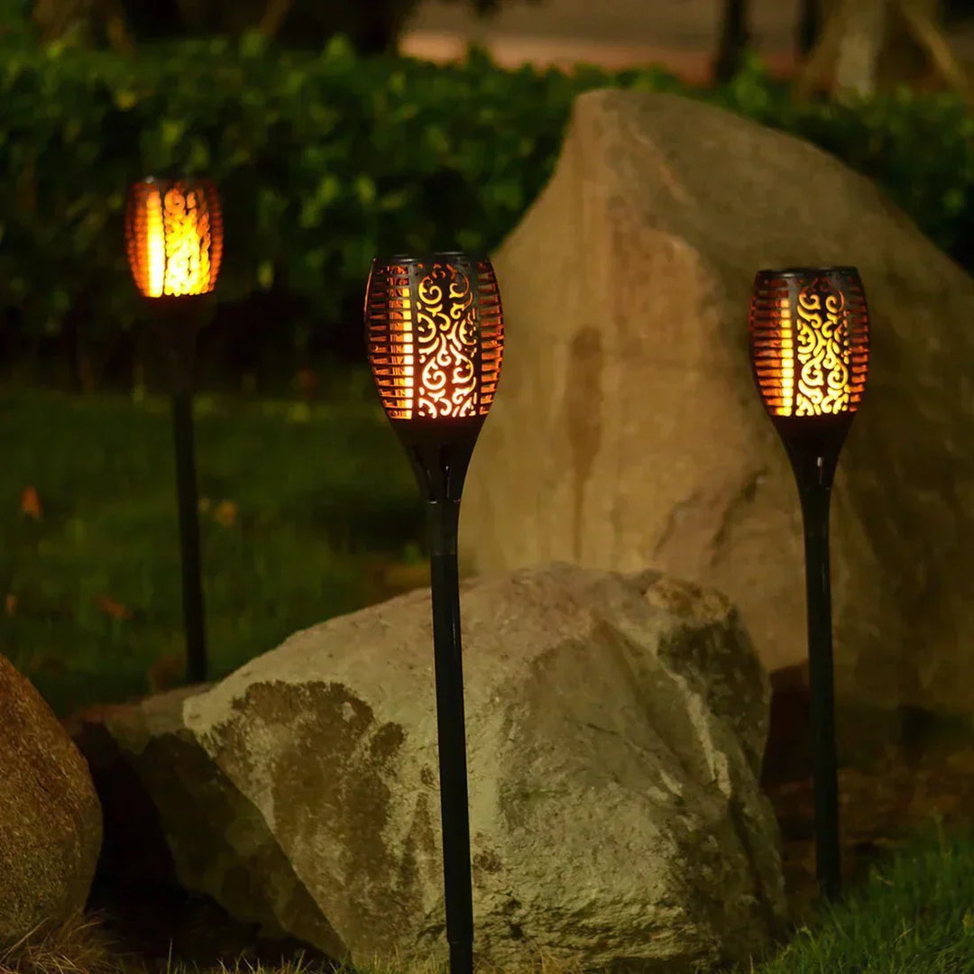 BowLift | Magical Solar Garden Torch with Flame Effect
