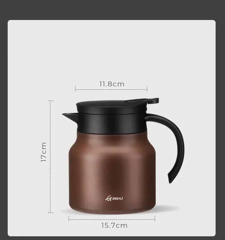 BowLift | Insulated Teapot with Infuser – 800ml Stainless Steel
