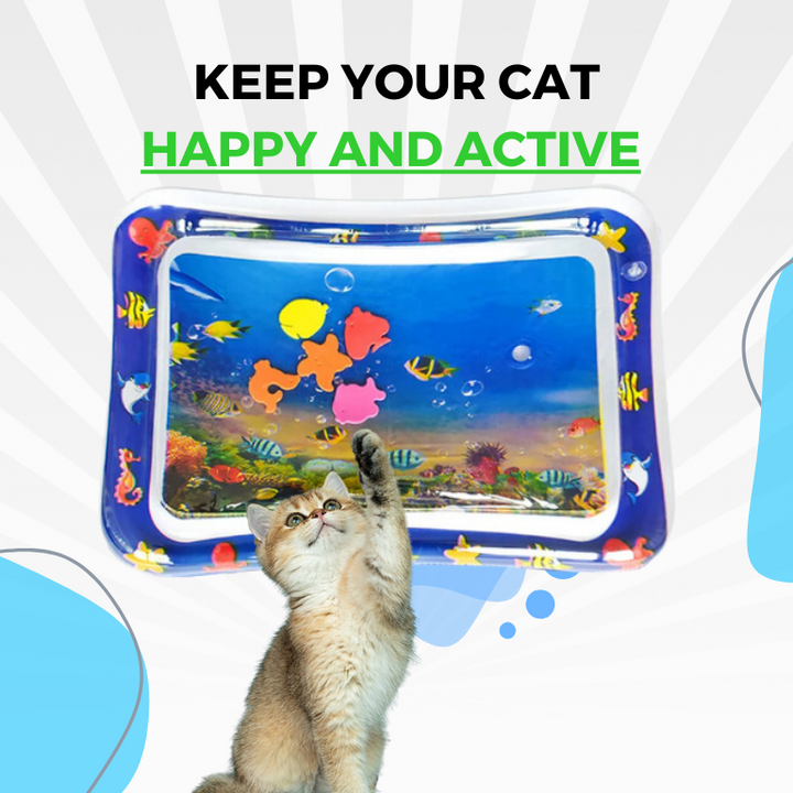 Interactive Water Play Mat for Cats - AquaPaws Bowlift