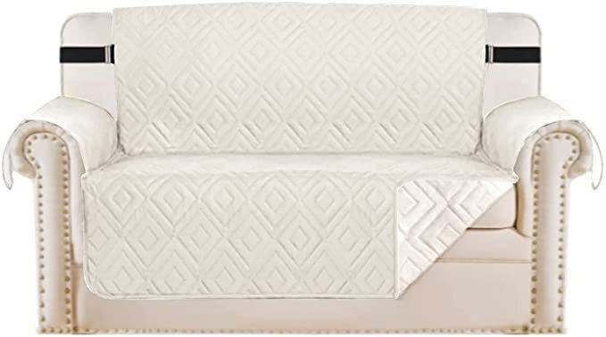 Quilted Sofa Cover Pet Protector Throw Waterproof Sofa Slip Covers 1/2/3 Settee Bowlift