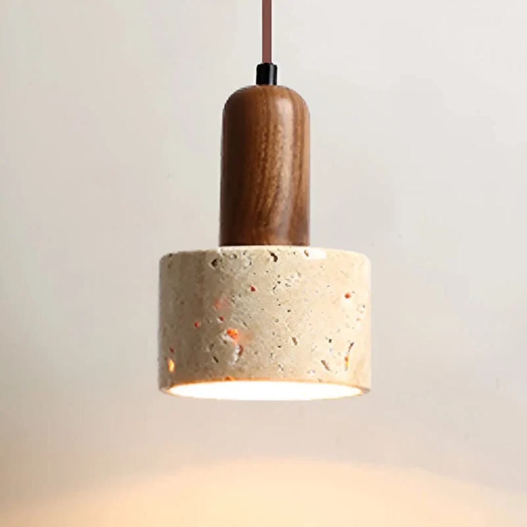BowLift | Japanese Design Wabi-Sabi Ceiling Lamp - TranquilGlow