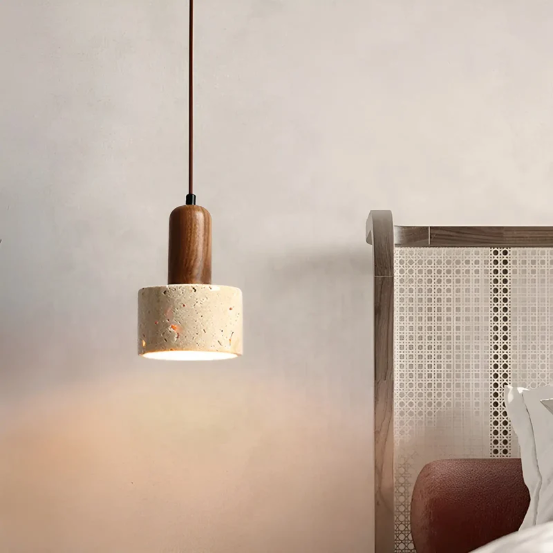 BowLift | Japanese Design Wabi-Sabi Ceiling Lamp - TranquilGlow