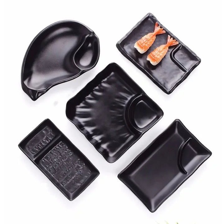 Japanese Melamine Dipping Saucer Plastic Dish Sauce Dispenser | Bowlift