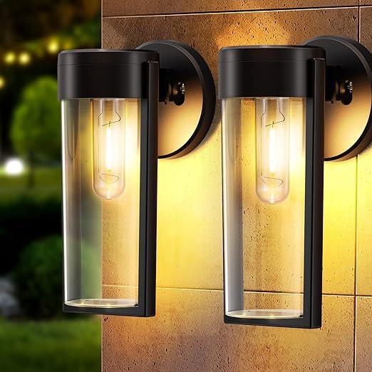 BowLift | Solar Wall Lights Solar-powered Deck Lights, Automatic On/Off Waterproof Solar Outdoor Lights Wall-mounted Solar Decorative Lights for Wall Fence Patio Posts Garden Veranda