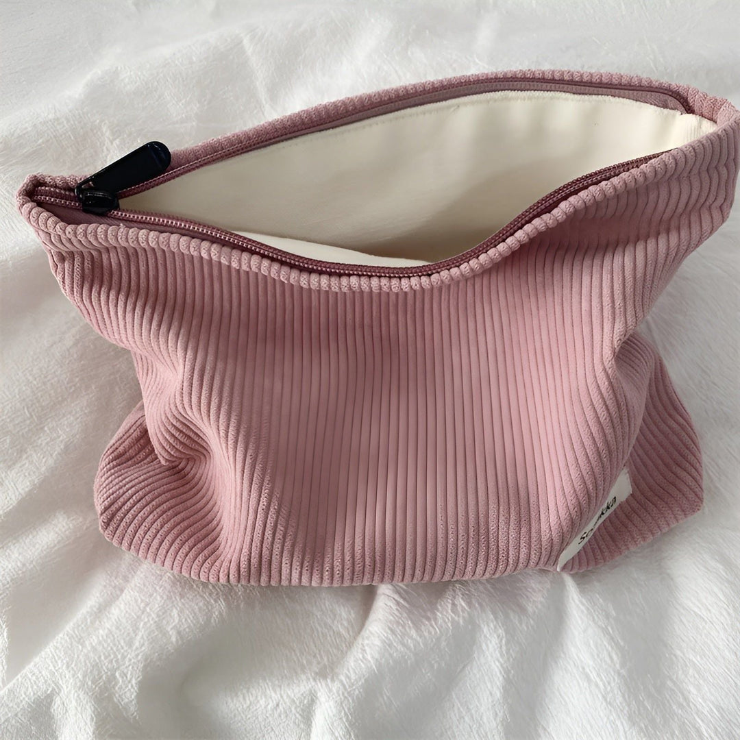 CorduroyGlam Bag - Cord Spacious Organizer Bag for Cosmetics | Bowlift