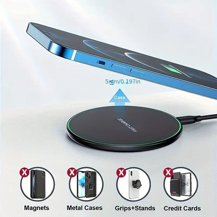 BowLift | 30W WIRELESS FAST CHARGER FOR IPHONE & OTHER DEVICES | INDUCTION CHARGER