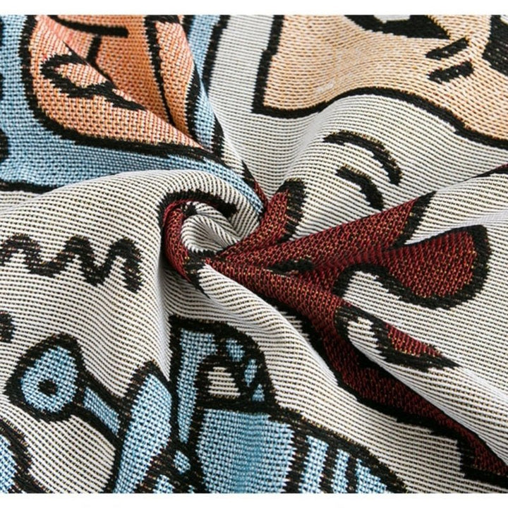 Keith Haring Puzzle-Throw Blanket Bowlift