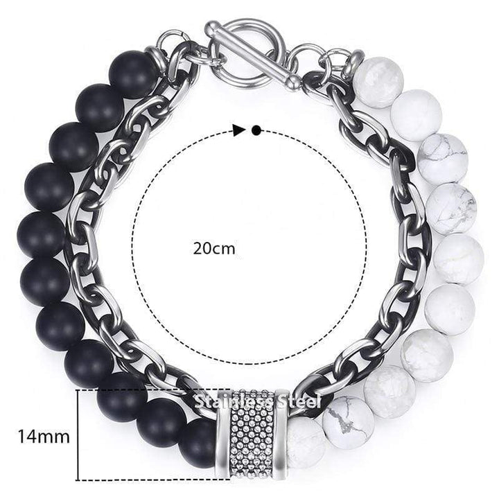Tiger Eye Beaded Bracelet for Men "The Warrior" - Asher Bowlift