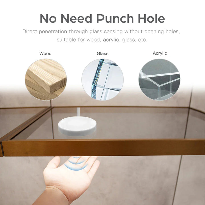 Kitchen LED Under Cabinet Light Penetrable Touch Switch Wood Hand | Bowlift