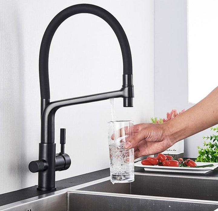 BowLift | Kitchen Tap with Dual Spout & Water Filtration – PureFlow Duo