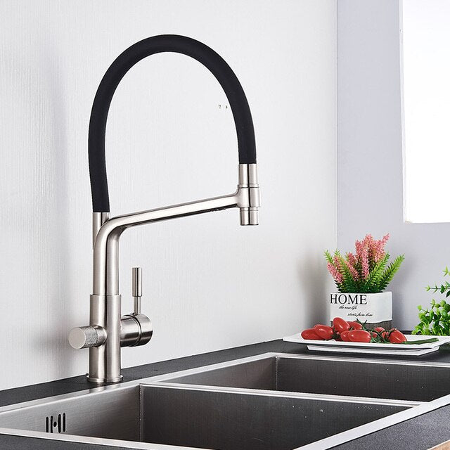 BowLift | Kitchen Tap with Dual Spout & Water Filtration – PureFlow Duo
