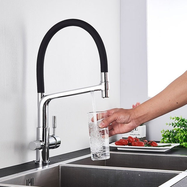 BowLift | Kitchen Tap with Dual Spout & Water Filtration – PureFlow Duo